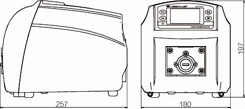 BT601L流量型智能蠕動(dòng)泵尺寸圖
